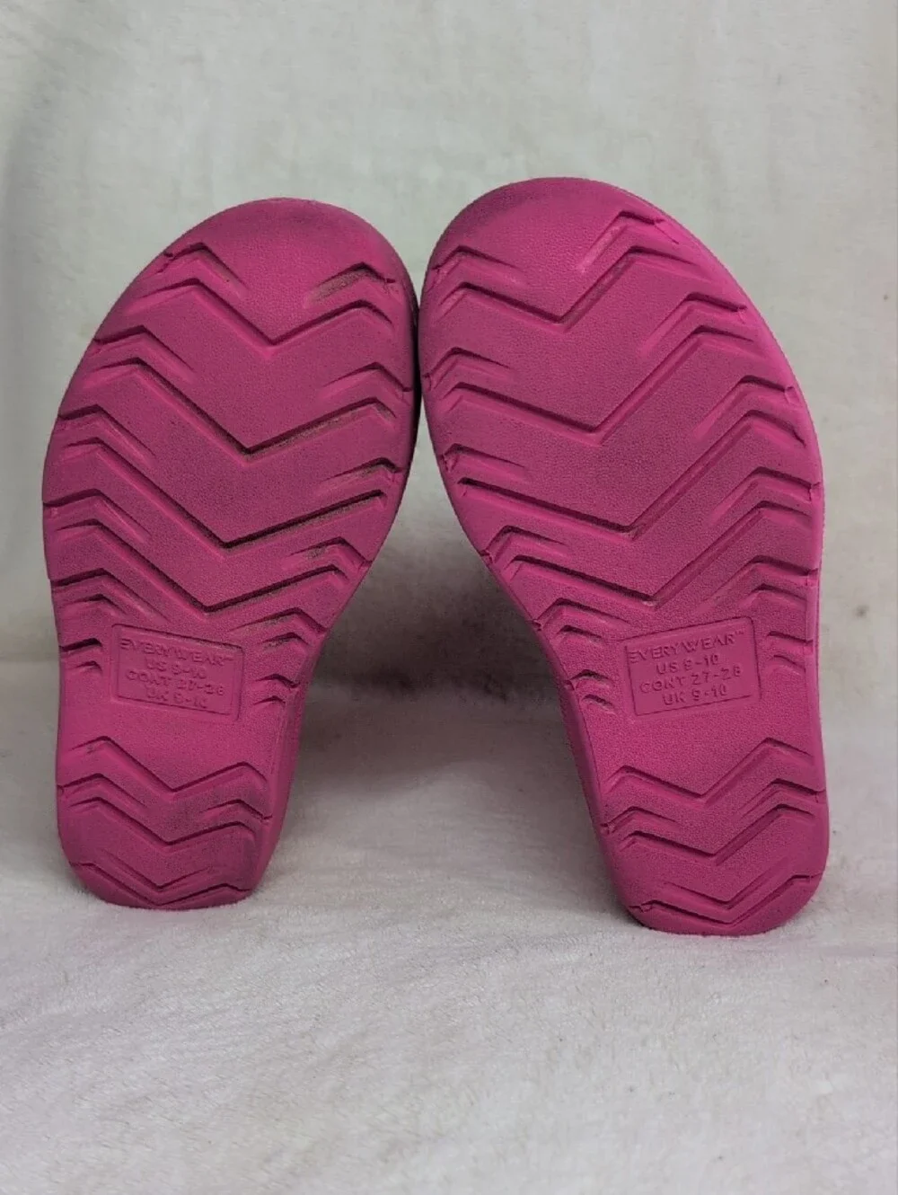 totes Kids Pink Rain Boots with Teal Pull Tabs